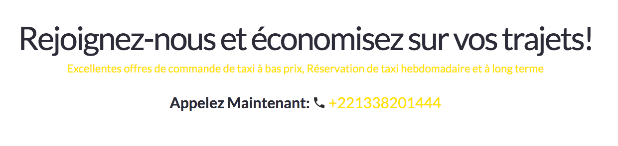 Du nouveau au Sénégal - SamaTaxi : Quand Commander un taxi devient simple avec son smartphone
