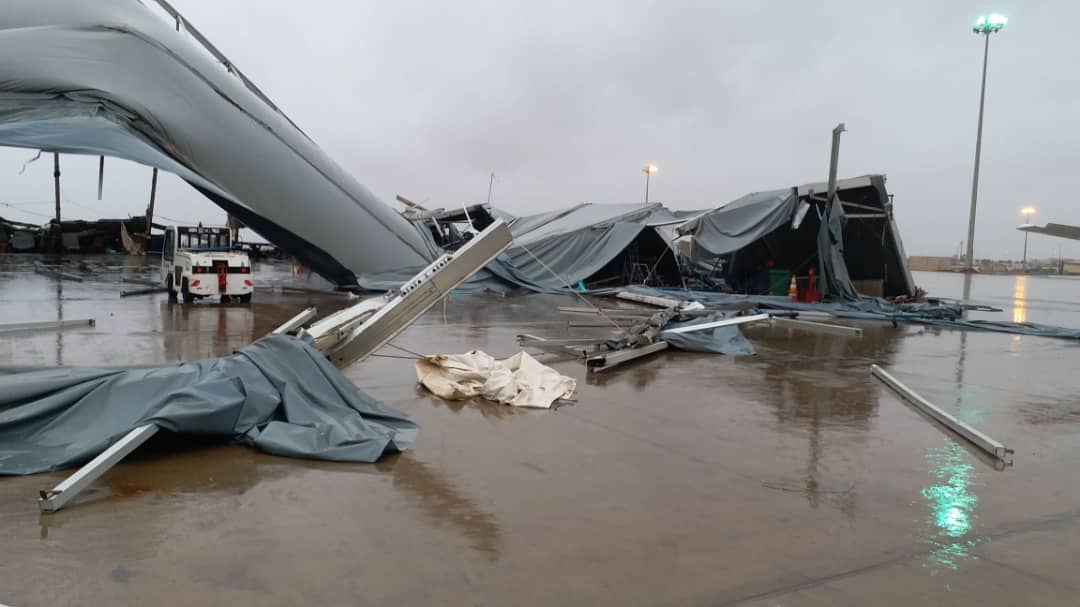AIBD : Des avions de DHL et de Air Sénégal endommagés et cloués au sol à cause du vent et la pluie (Photos)