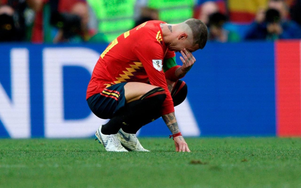 Sergio Ramos en larmes après l’élimination