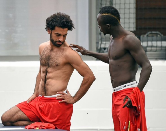 (06 Photos)-Sadio Mané et Mo Salah bandent les muscles à l’entraînement !