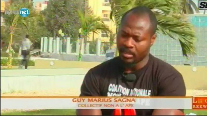 Délégation générale à l’entrepreneuriat (DER), Guy Marius Sagna déchire le projet