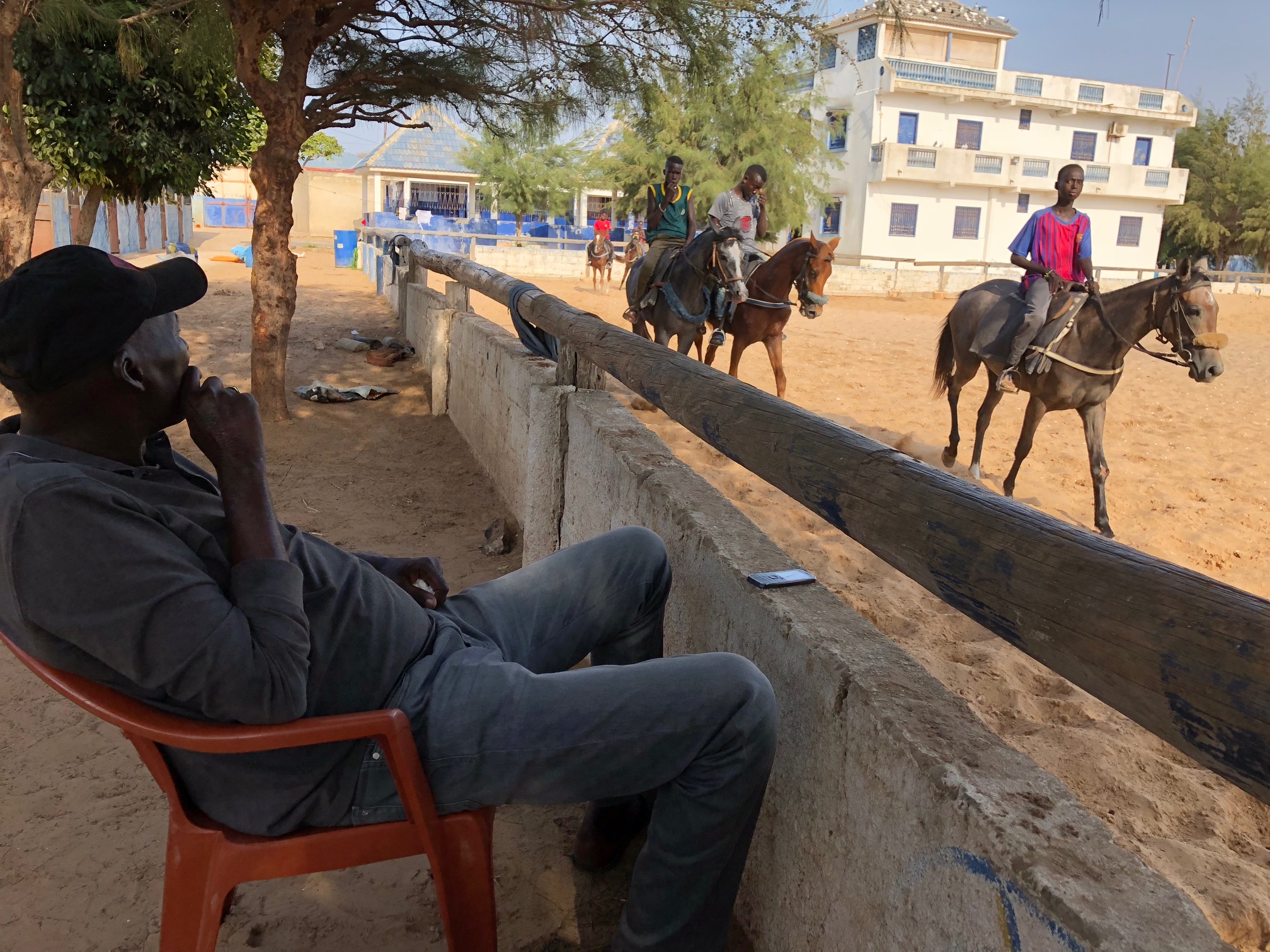Bathie Diop transitaire , un grand amour entre lui et les chevaux