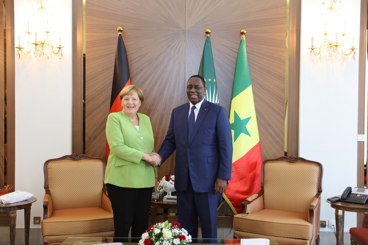 Les images du tête-à-tête entre Macky Sall et Angela Merkel