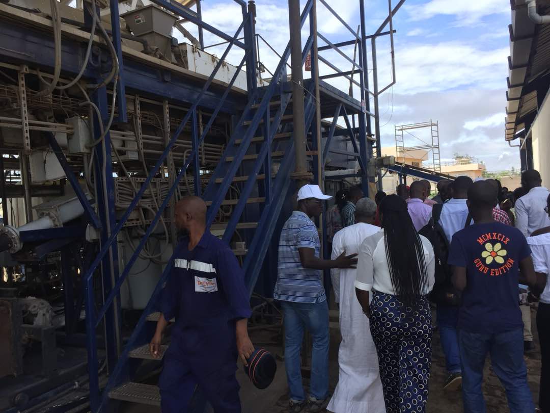 Photos : Visite guidée sur le terrain de la station de traitement des boues de vidange des Niayes Pikine, communément appelée OMNI PROCESSEUR