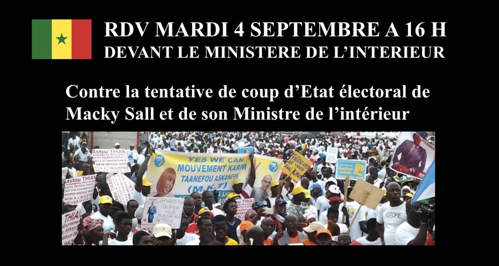 Manisfestation de l'opposition en direct  ( Ministère de l'interieur Sénégal )