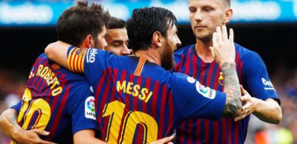 Ligue des champions: Le Barça déroule grâce à Messi et Dembelé