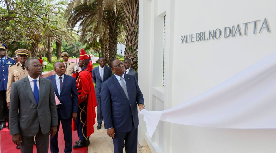 Photos : La salle du conseil des Ministres baptisée du nom de Bruno Diatta,