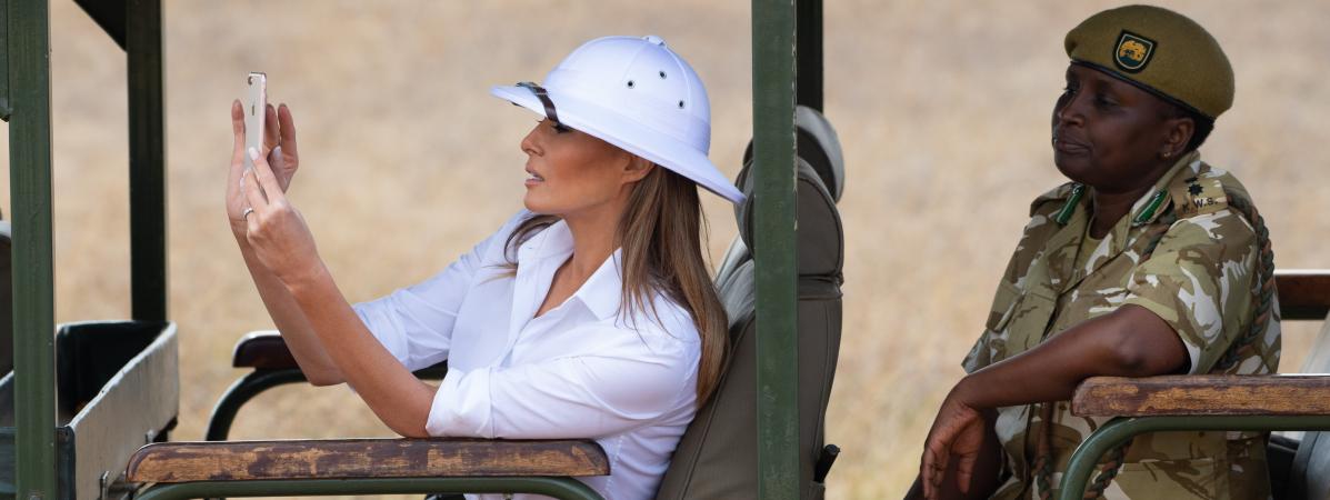 "Tintine au Kenya" : Melania Trump porte un casque colonial en Afrique et s'attire critiques et moqueries