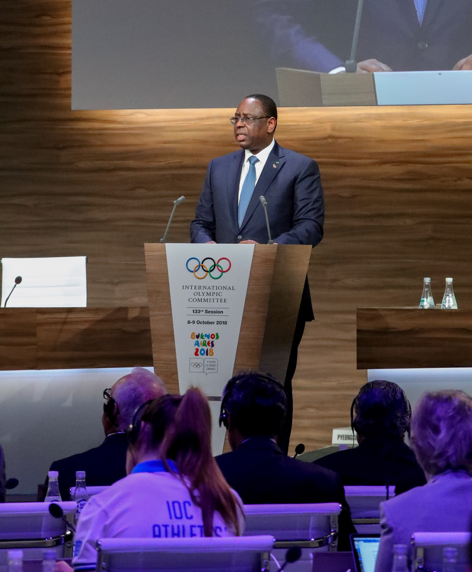 JOJ Dakar 2022: Le Message du Président  Macky Sall devant le Comité international olympique