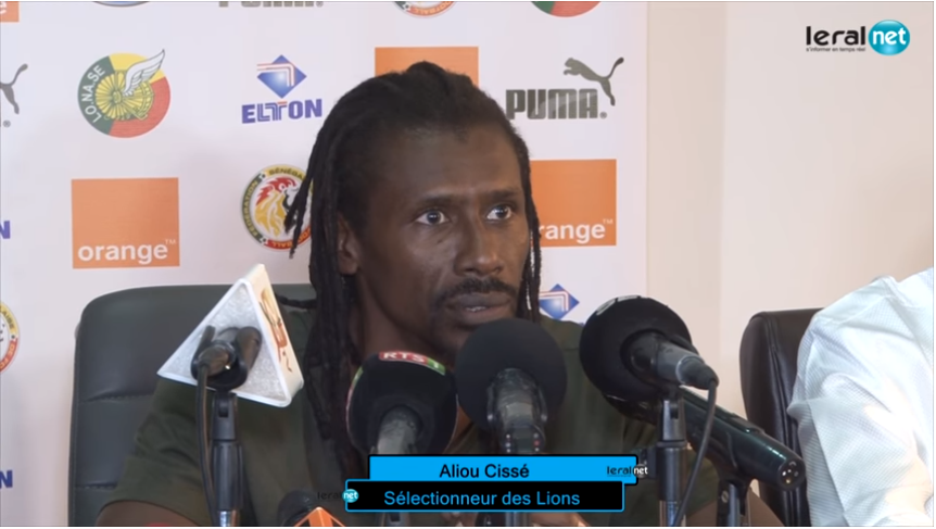 1er galop des lions, Aliou Cissé : « La pelouse est difficile »