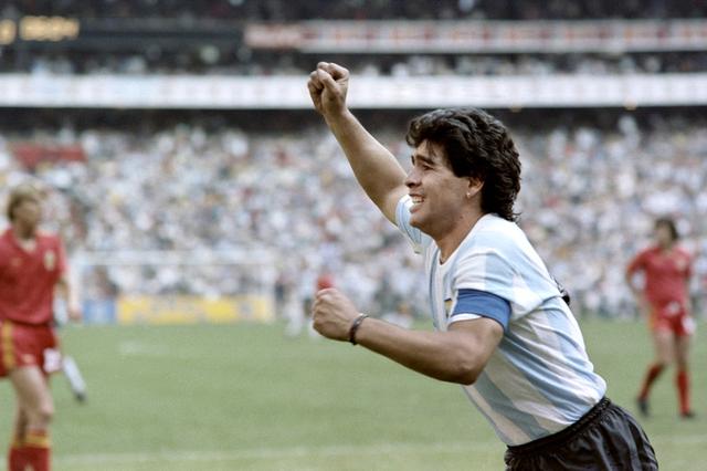 L'Argentin Diego Armando Maradona le 25 juin 1986 au Mexique