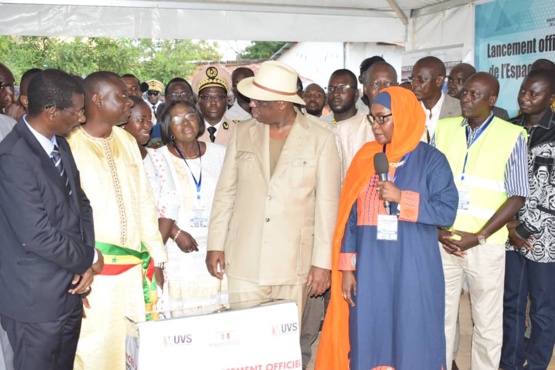 Lancement des travaux de l'Espace Numérique Ouvert (ENO) de Kolda par le chef de l'Etat Macky Sall