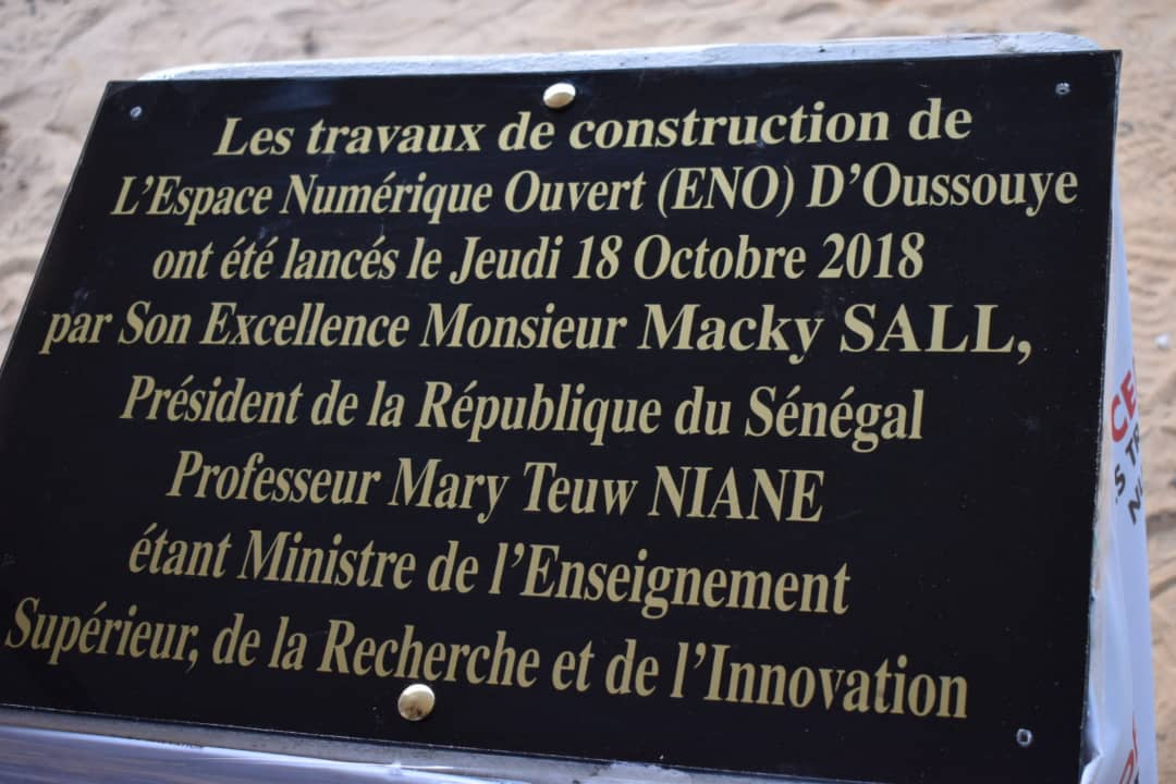 Lancement des travaux de l'Espace Numérique Ouvert (ENO) de Kolda par le chef de l'Etat Macky Sall