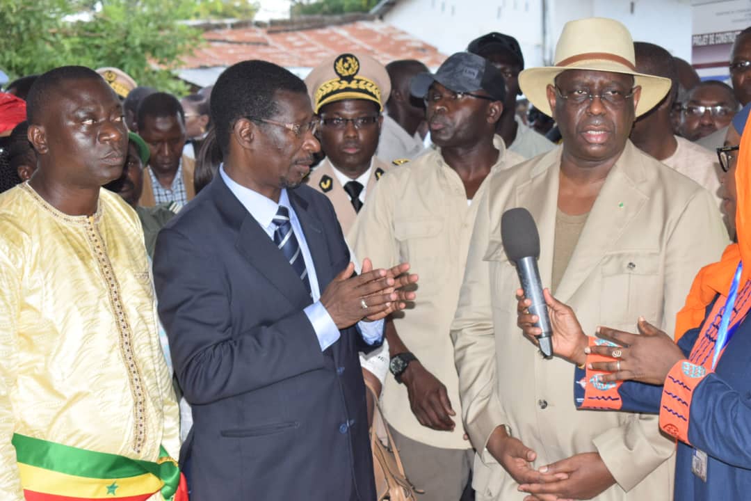 Lancement des travaux de l'Espace Numérique Ouvert (ENO) de Kolda par le chef de l'Etat Macky Sall