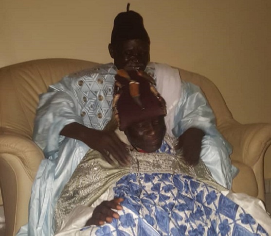 Moustapha Bassène et son marabout Serigne Moustapha Lakram Mbacké