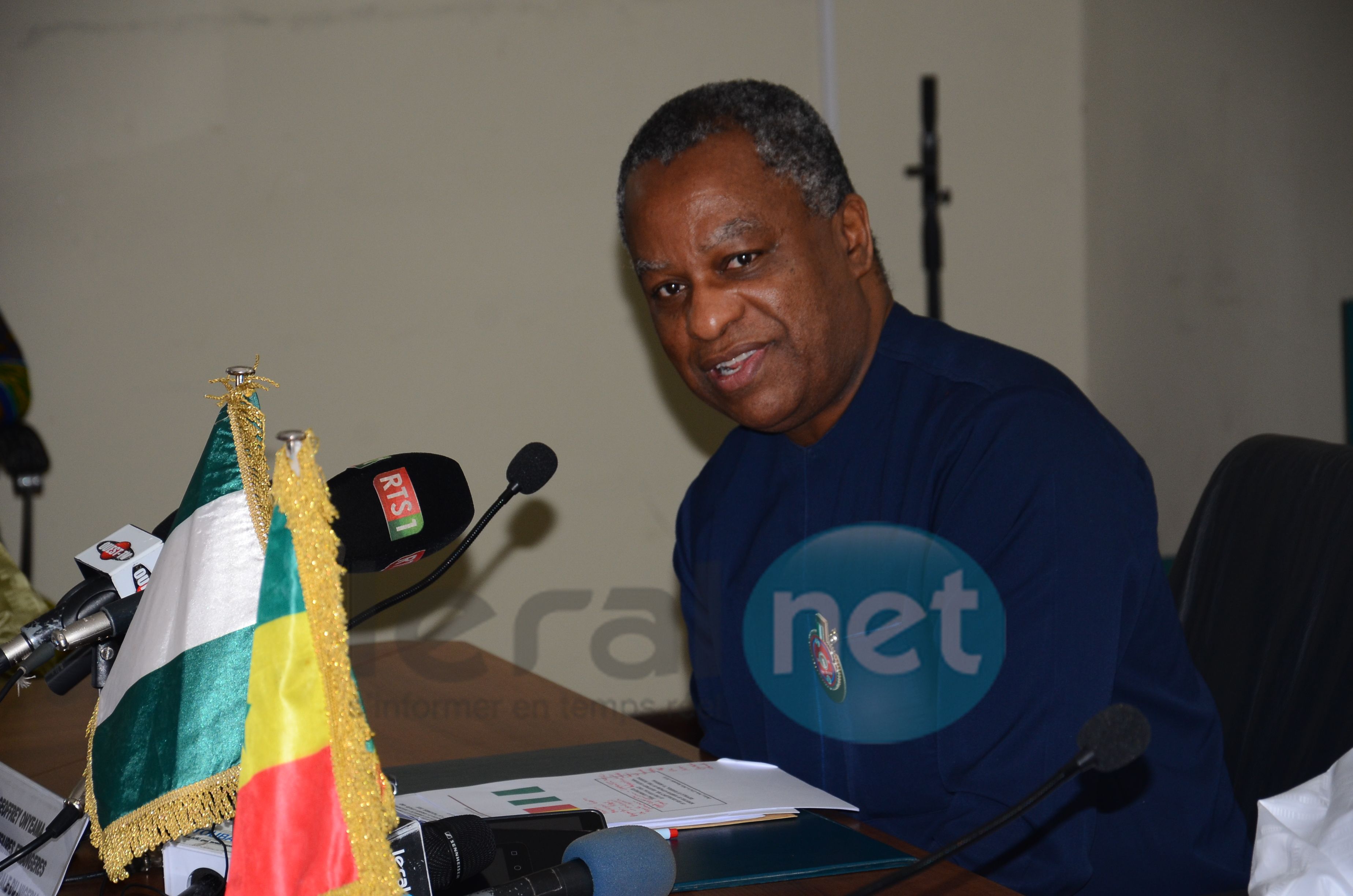 Photos : Séance de travail entre Me Sidiki Kaba et son homologue nigerian, Geoffrey Onyeama