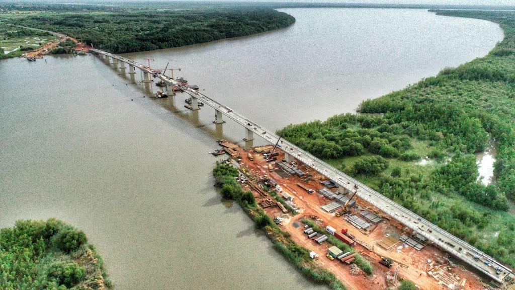 Voici le pont qui rallie le Sénégal à la Gambie