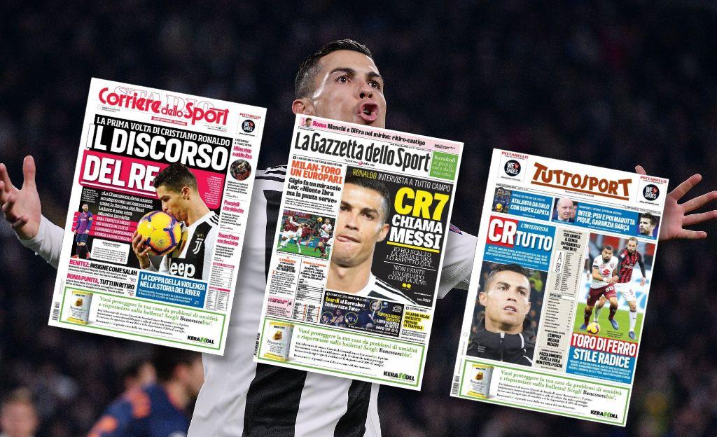 Ronaldo invite Messi à jouer en Italie