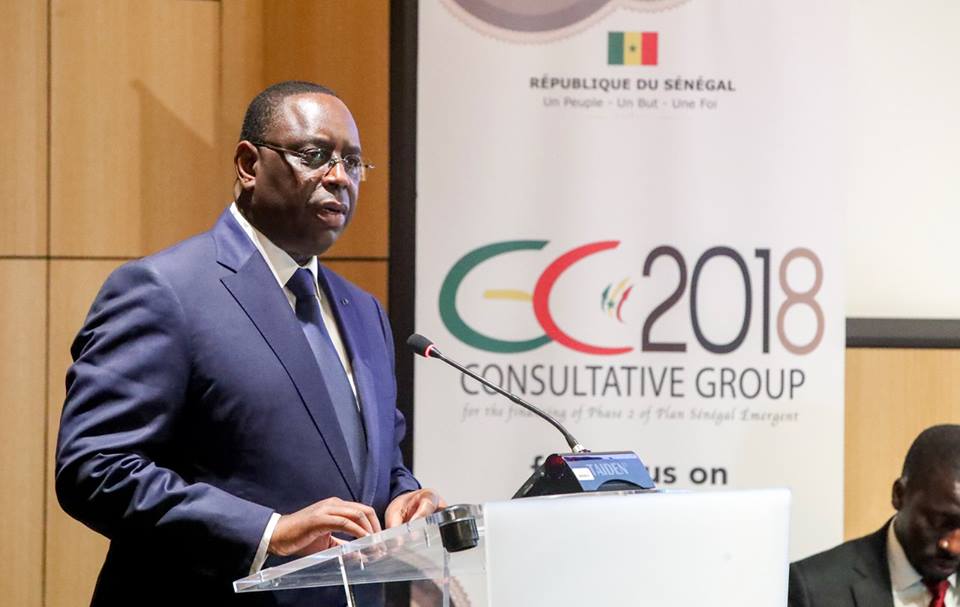 Groupe consultatif de Paris 2018 : Macky Sall "fier de la confiance renouvelée" au Sénégal