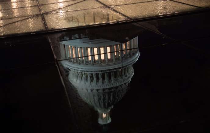 Le shutdown aura bien lieu dans la mesure où aucun accord n’a été trouvé entre la Maison Blanche et le Congrès au Capitole, à Washington, le 21 décembre. SAUL LOEB / AFP