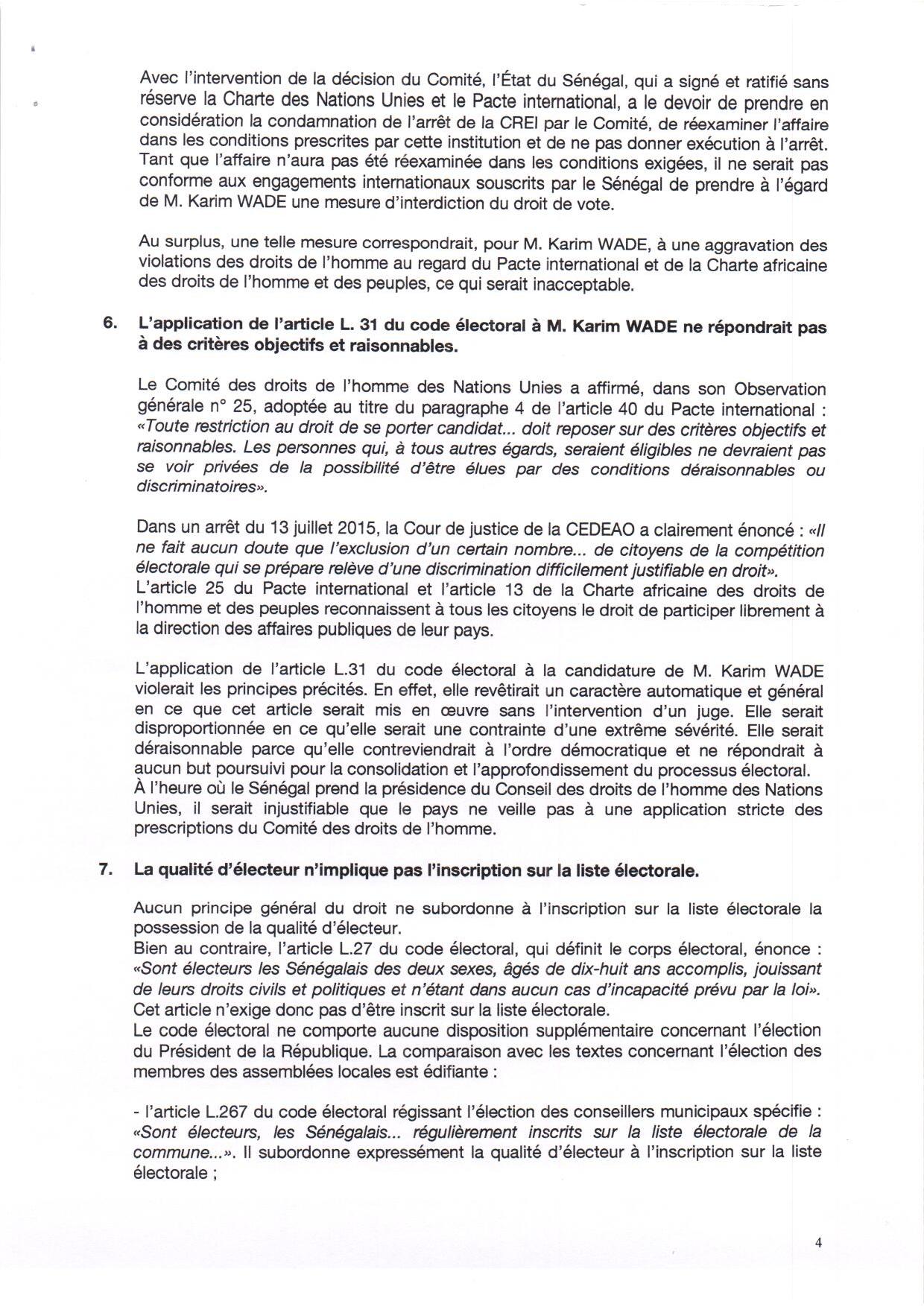 Candidature de Karim Wade: D’éminents juristes nationaux et internationaux écrivent au conseil constitutionnel