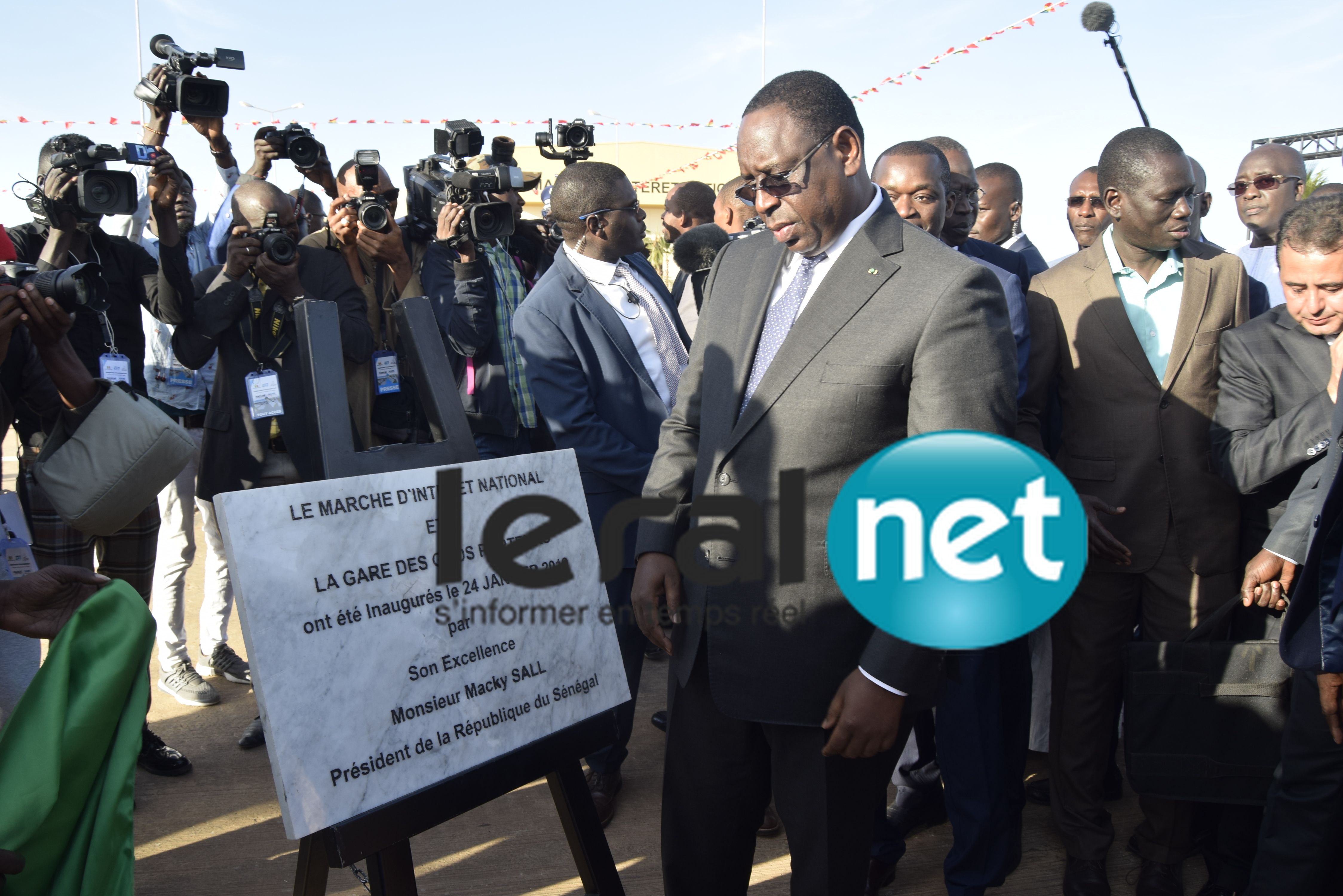 Inauguration du marché d'intérêt national de Diamniadio et de la gare des gros porteurs par le Chef de l'Etat Macky Sall