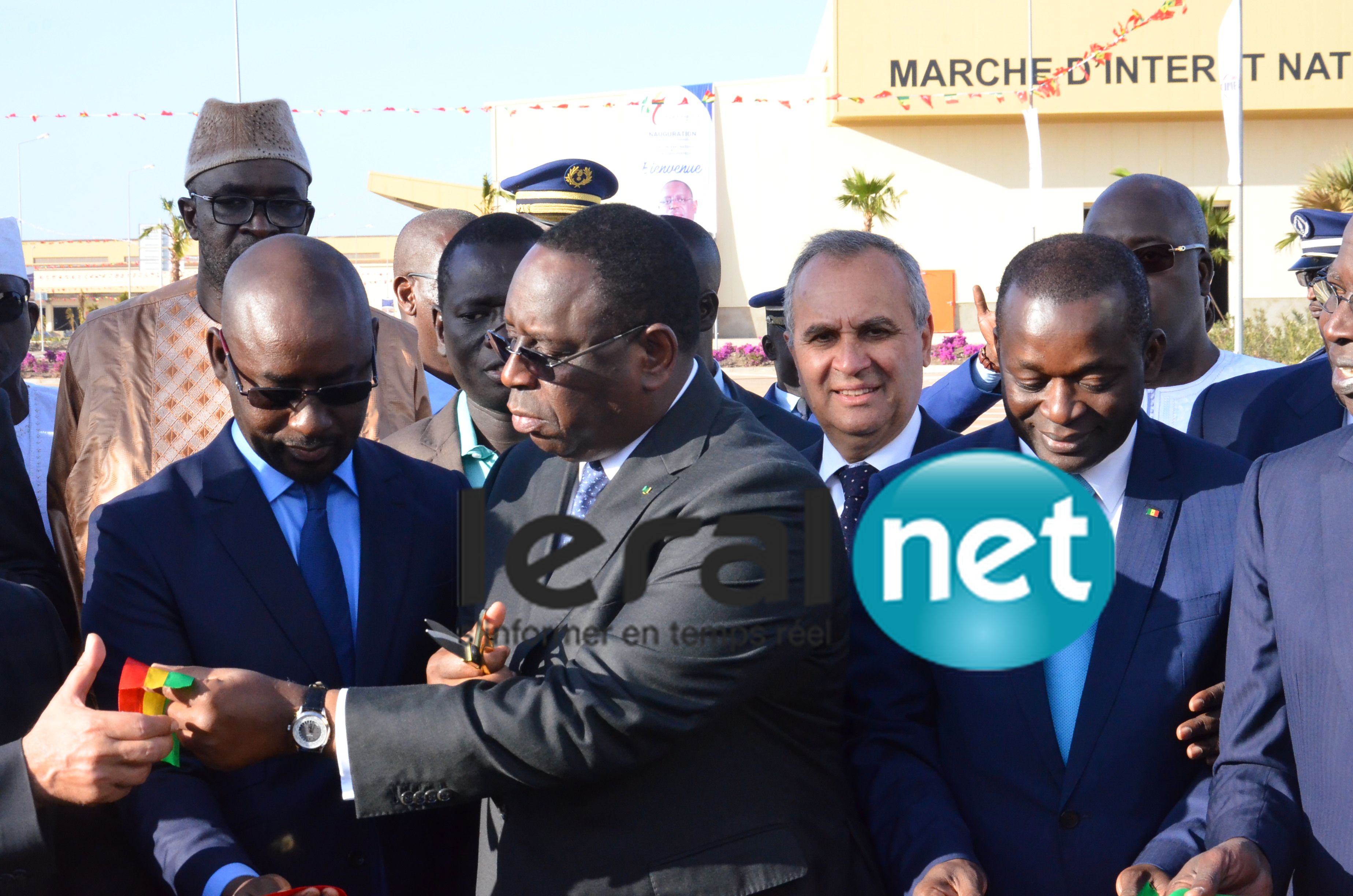 Inauguration du marché d'intérêt national de Diamniadio et de la gare des gros porteurs par le Chef de l'Etat Macky Sall