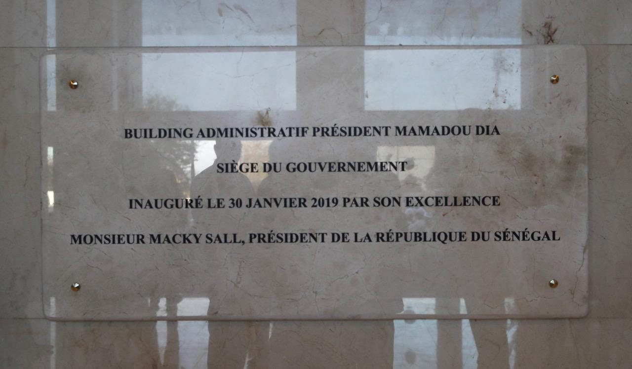L'inauguration du Building Administratif Mamadou Dia