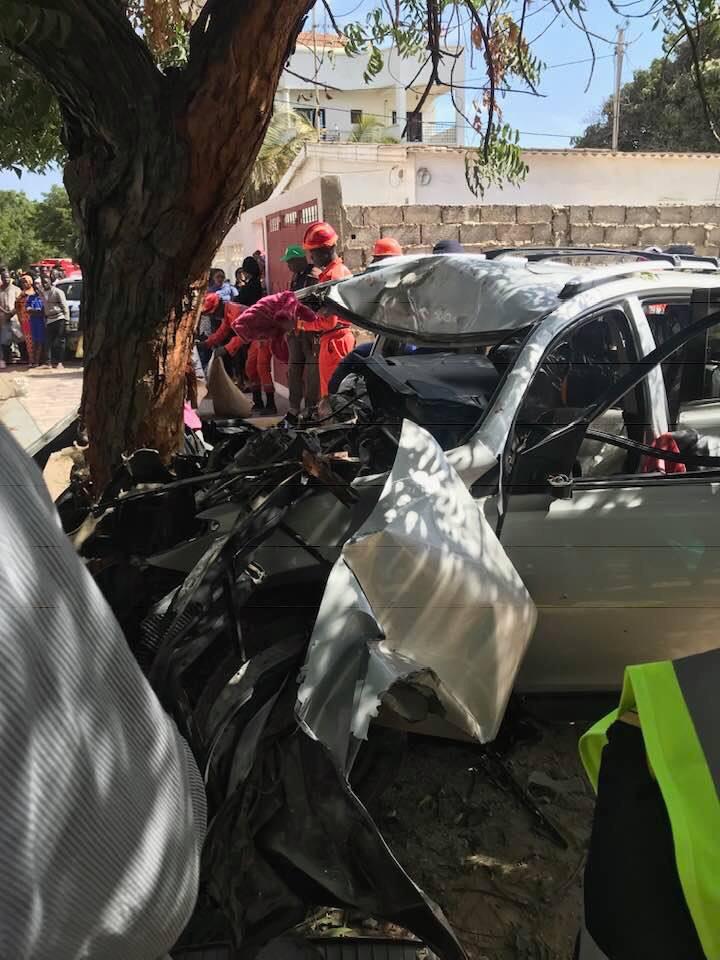 Les images de l'accident qui a fait six morts et 3 blessés à Amitié (âmes sembles s’abstenir)