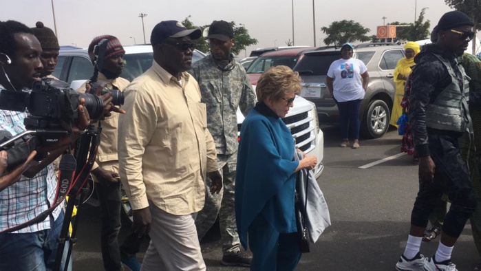 L’arrivée de Viviane Wade à l’Aéroport International Blaise Diagne