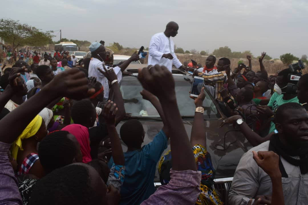 PHOTOS - Le passage de la caravane "Orange" d'Idrissa Seck à Kidira 