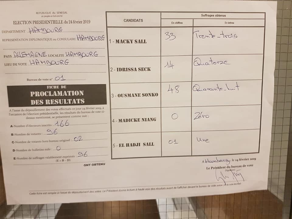 PHOTOS-Premiers résultats à Hambourg, Berlin... ( Allemagne )