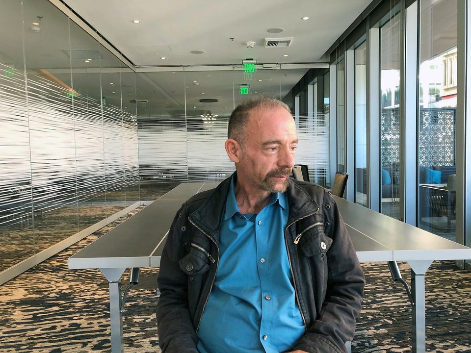 Timothy Brown, lundi à Seattle. Le «patient de Berlin» est la première personne à avoir été guérie du sida. Photo Manuel Valdes. AP