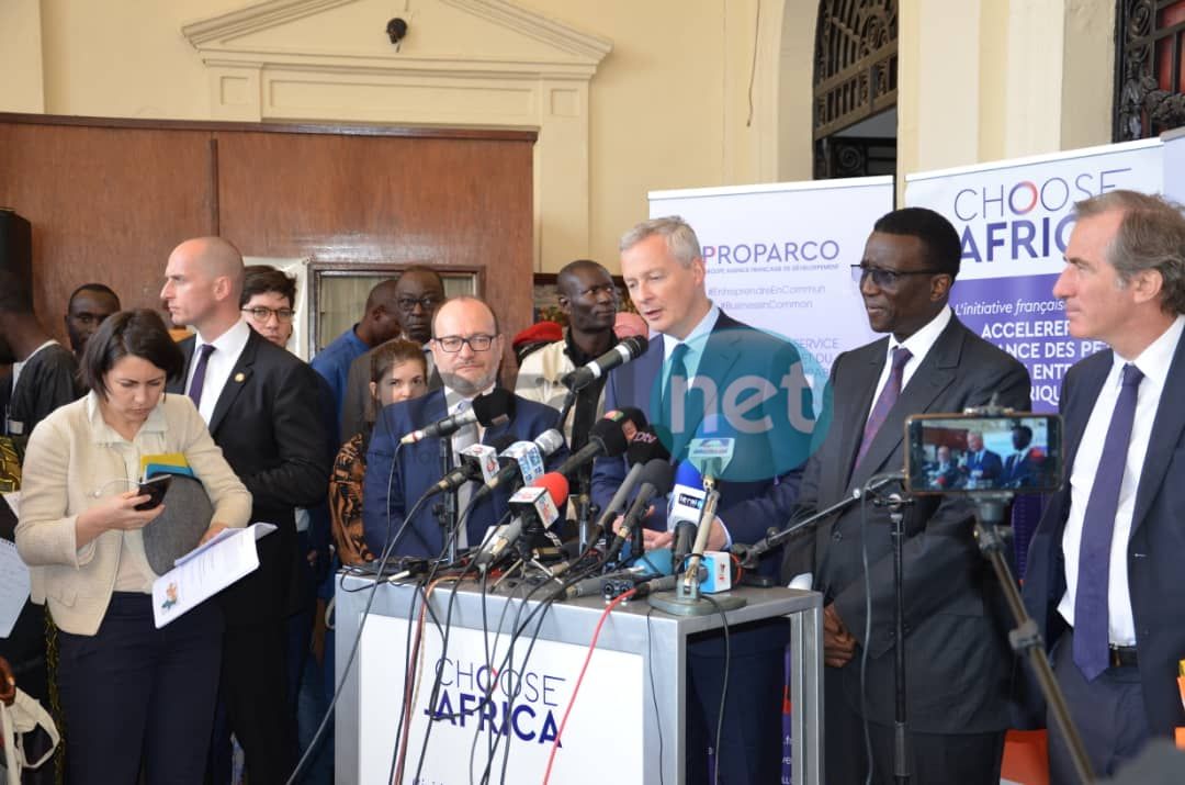 PHOTOS - Lancement du programme "Choose Africa", par Bruno Le Maire et Amadou Bâ, ministre de l'Economie et des Finances de la France et du Sénégal
