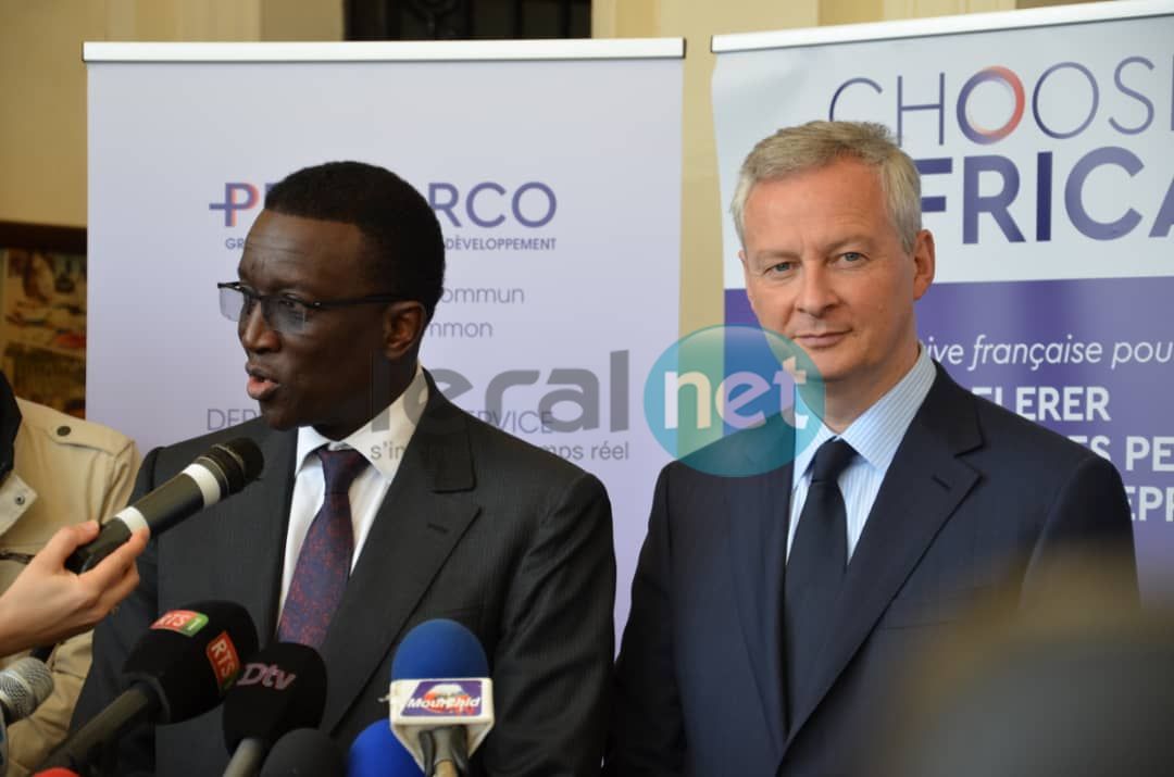 PHOTOS - Lancement du programme "Choose Africa", par Bruno Le Maire et Amadou Bâ, ministre de l'Economie et des Finances de la France et du Sénégal