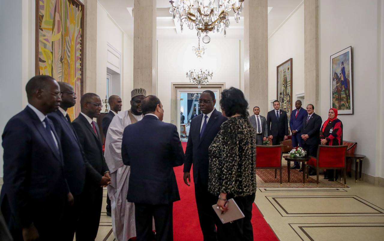 PHOTOS - Rencontre avec S.E. Abdel Fattah Al-Sissi au Palais de la République suivie d'un dîner de travail