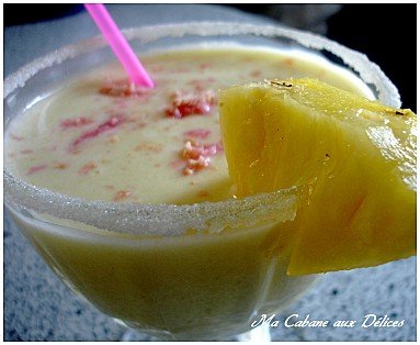 Milk shake léger à l’ananas et fromage blanc