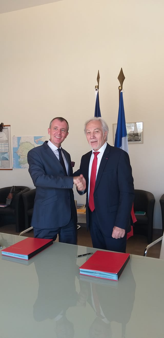 Olivier Serot Almeras et Gérard Senac ont signé le 14 mai 2019, une convention de partenariat.