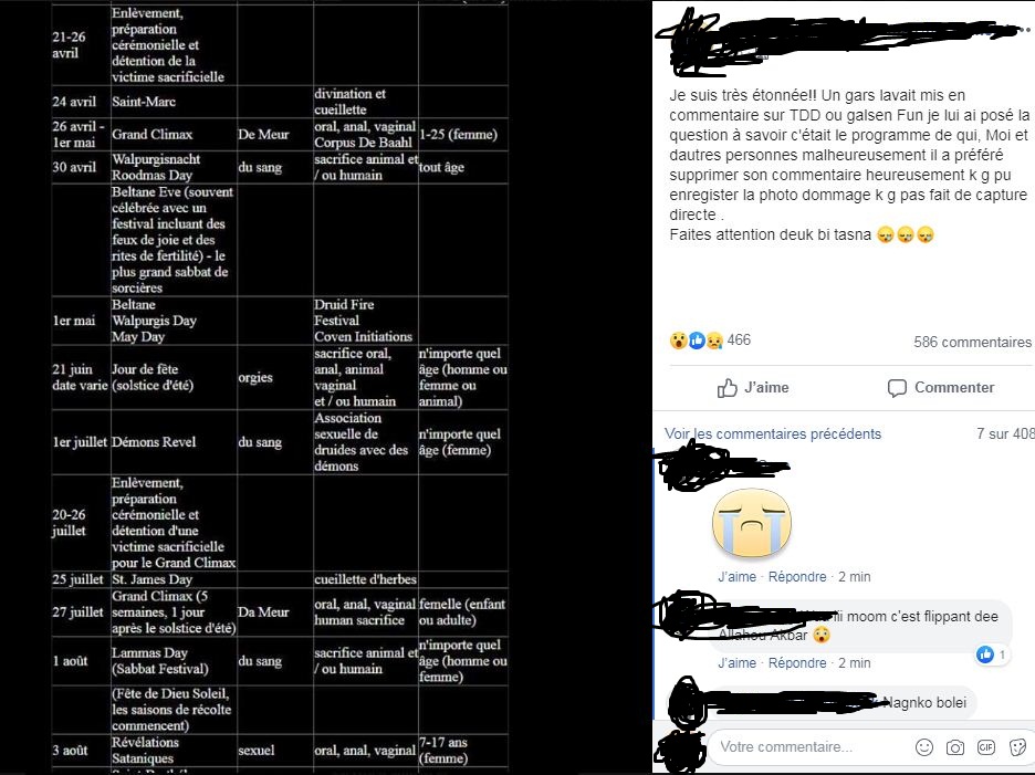 Alerte - Facebook: un programme de sacrifices humains publié dans un groupe social au Sénégal