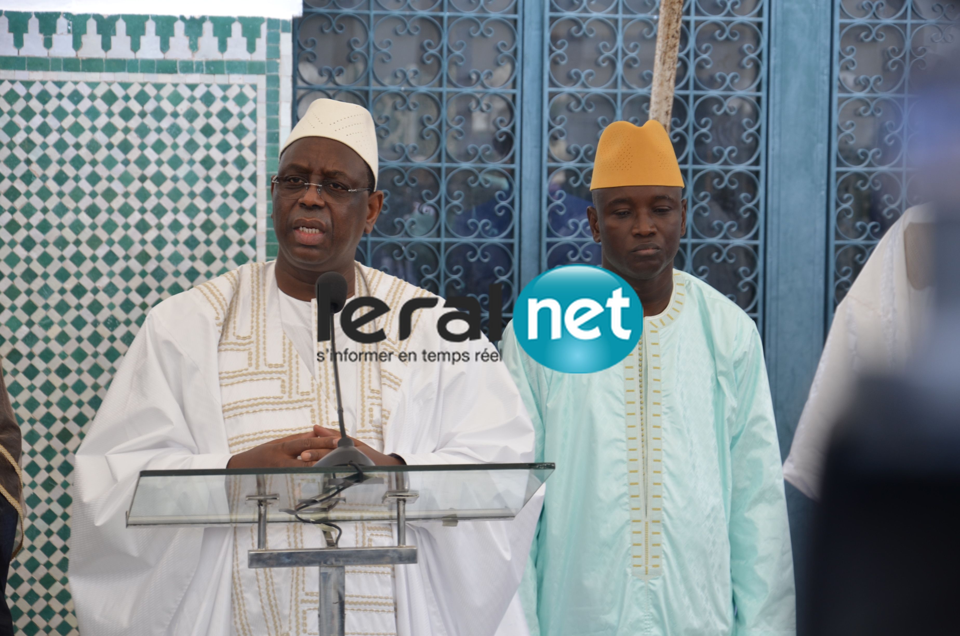 Korité 2019: Les images de Macky Sall à la Grande Mosquée de Dakar