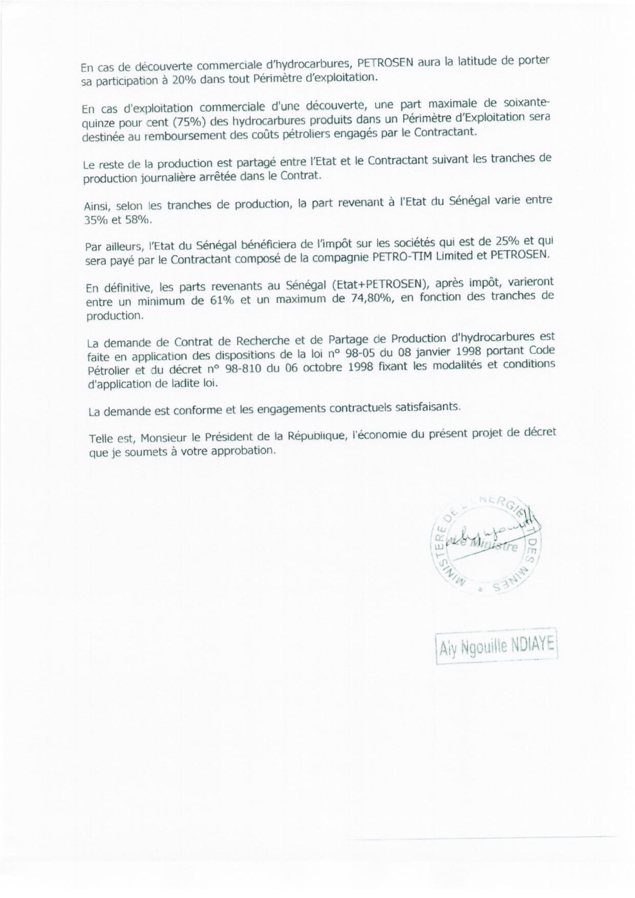 Décret Cayar Offshore et Décret Saint-Louis Offshore signés par Macky Sall (Document)