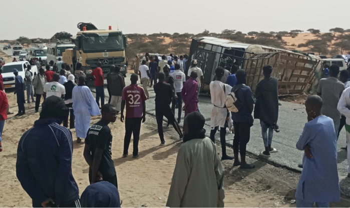 Kaolack : Un bus se renverse, fait 5 morts et plus de 50 blessés
