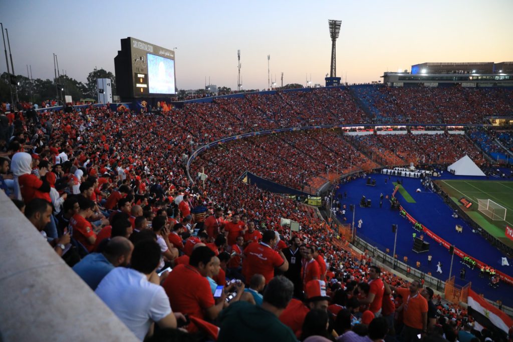 PHOTOS - CAN 2019 : Les premières images au Stade international du Caire, plein à craquer !