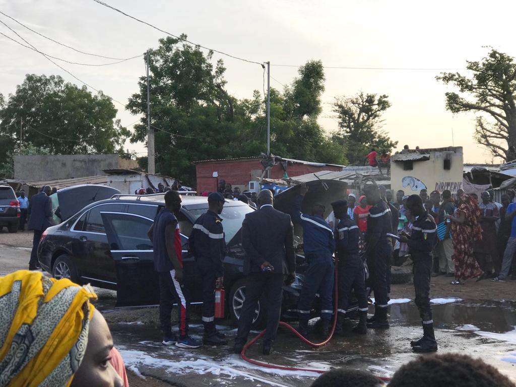 La limousine Présidentielle prend feu, tout ce que vous n’avez pas vu en images, regardez !