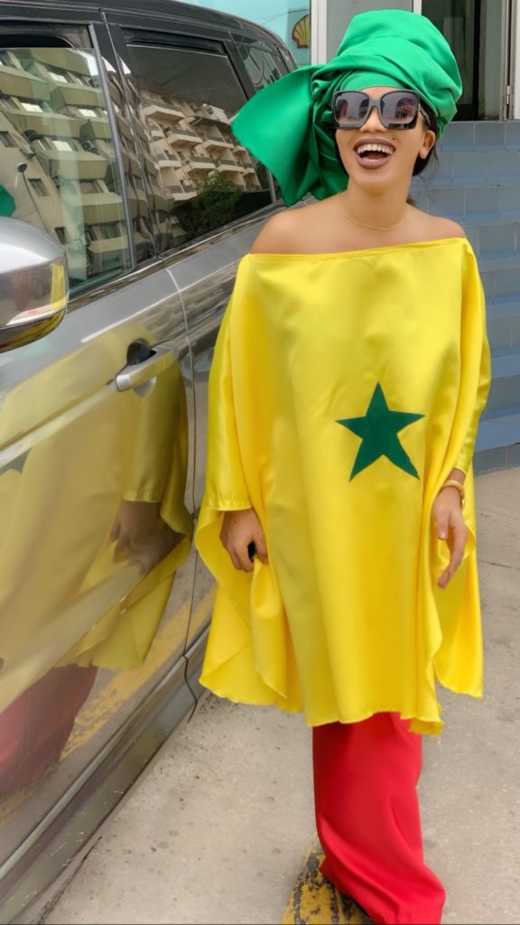 PHOTOS - Ndèye Soxna en mode " CAN" pour supporter les Lions de la teranga