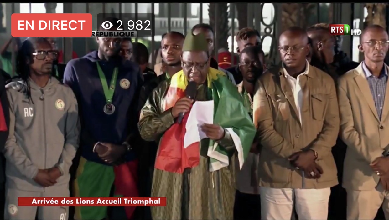 Finalistes de la Can 2019 : Macky Sall offre 20 millions FCfa à chaque "Lion" et aux membres de l’encadrement