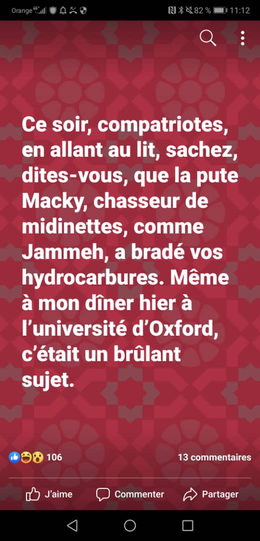 Voilà pourquoi  Adama Gaye a été arrêté