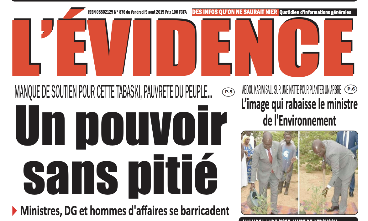 MANQUE DE SOUTIEN POUR CETTE TABASKI, PAUVRETE DU PEUPLE…: Un pouvoir sans pitié