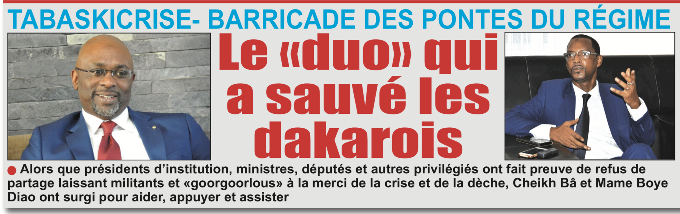 «OPÉRATION TABASCRISE 2019» DANS LE «MACKY» - Comment les «officiers» Bâ et Boye ont sauvé le régiment de Dakar d’une humiliation certaine?