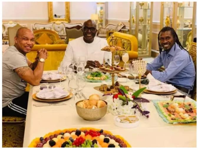 Photos- Retrouvailles d’Aliou Cissé et El Hadji Diouf à l'occasion d’un dîner